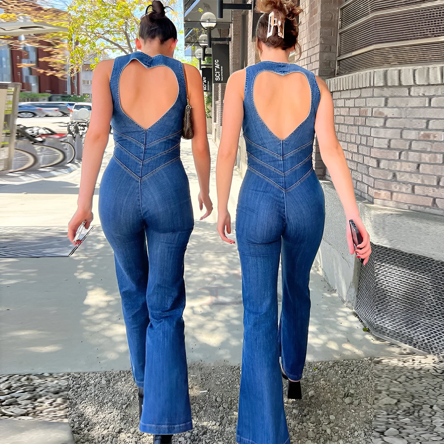 Olivia's Denim Jumpsuit