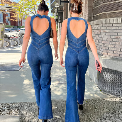 Olivia's Denim Jumpsuit