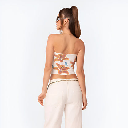 Kawaii Butterfly Tube Top